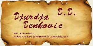 Đurđa Denković vizit kartica